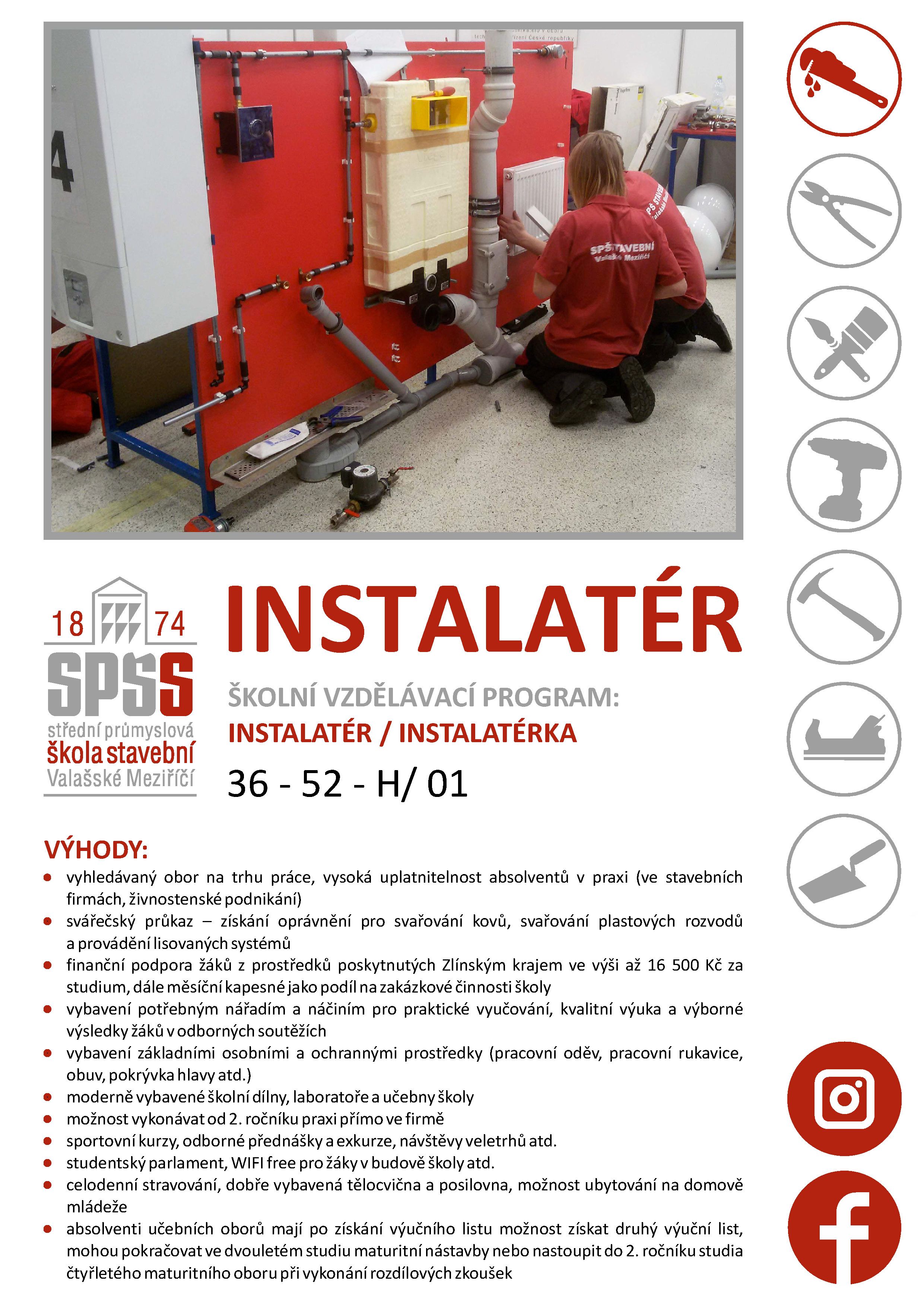 Instalatér SPŠSVM