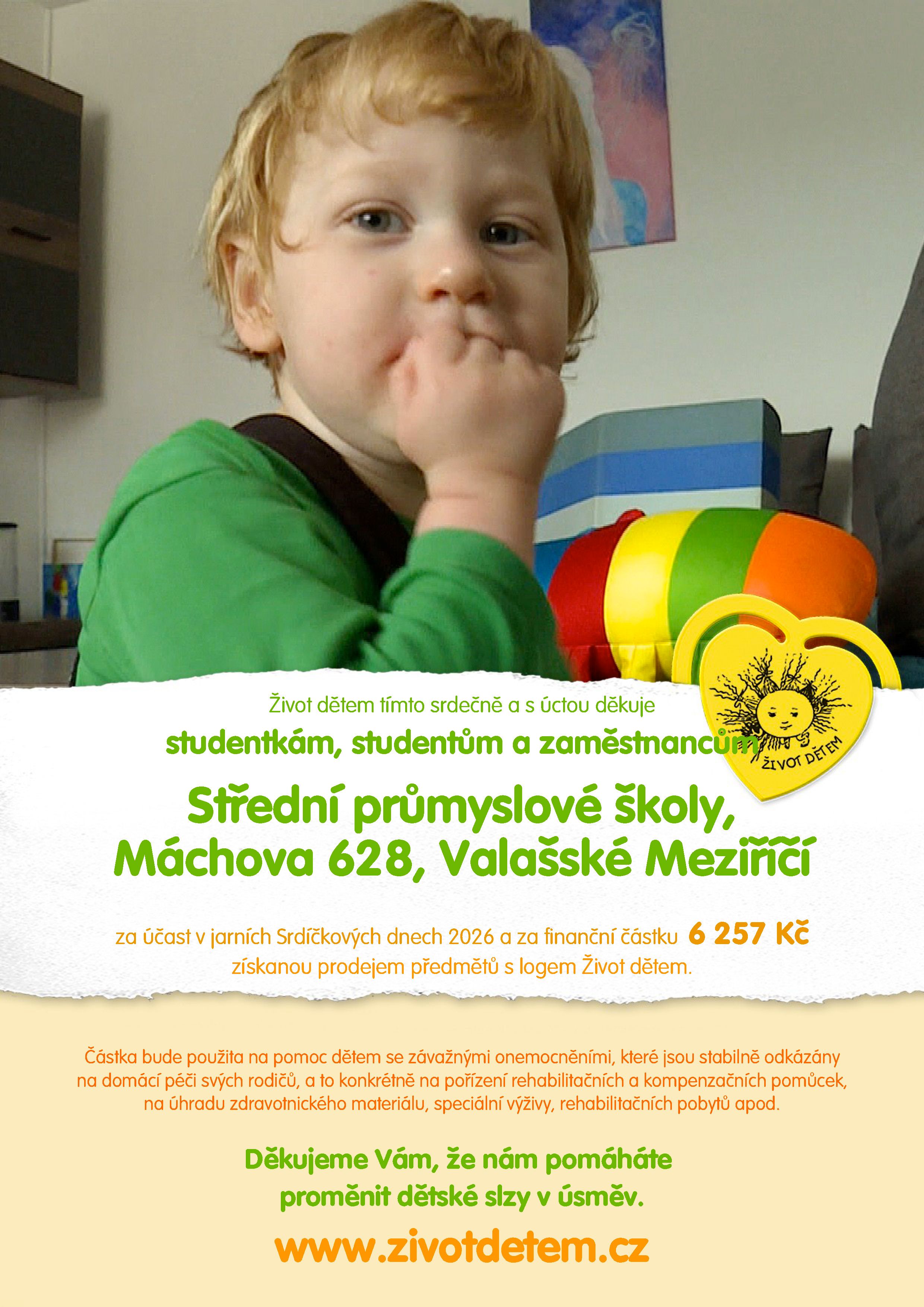 Sbírka certifikát pro školu